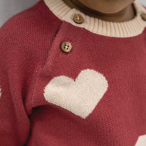 Baby Heart Melt  Full Sleeve Sweater 