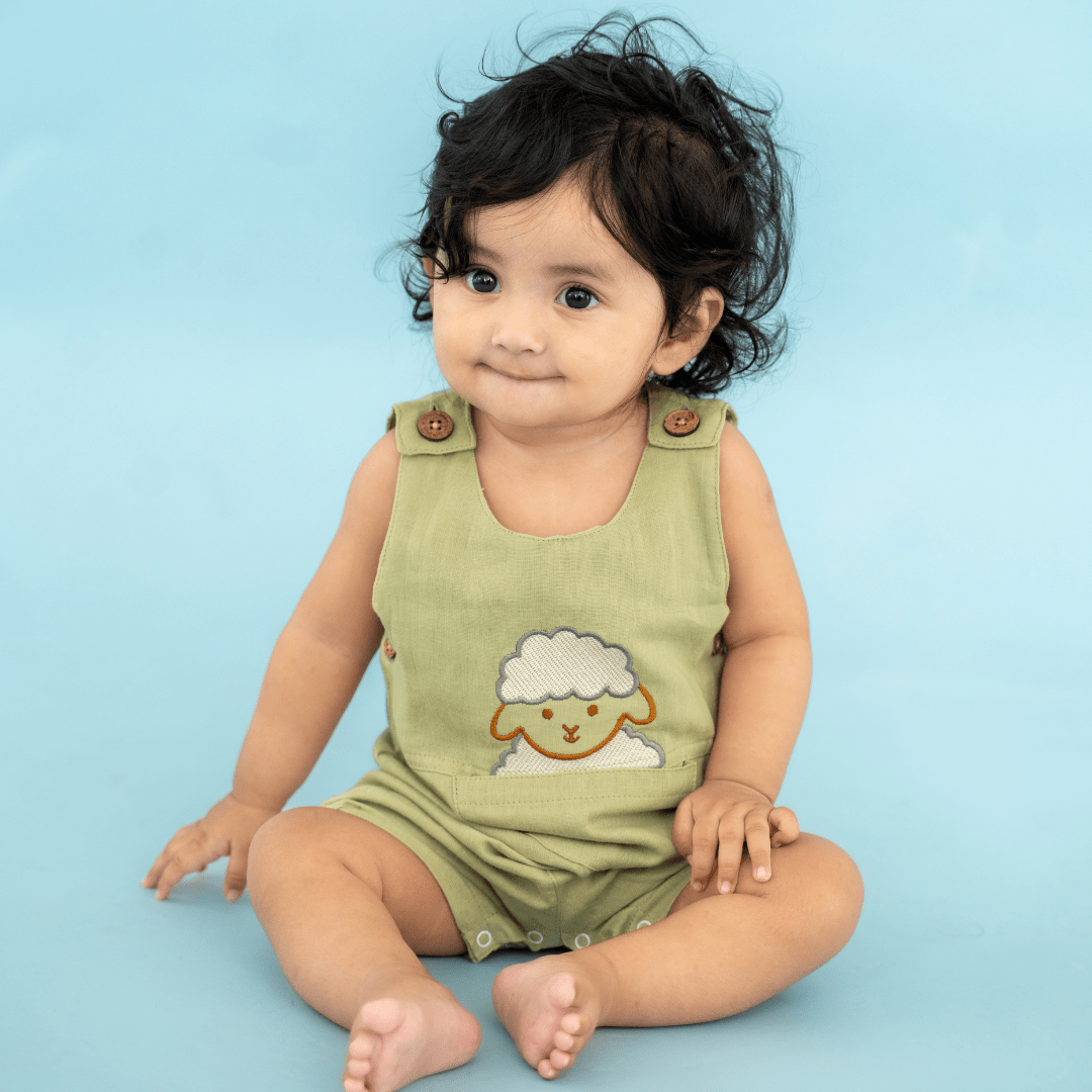Yellow Bud - Muslin Crinkled Romper