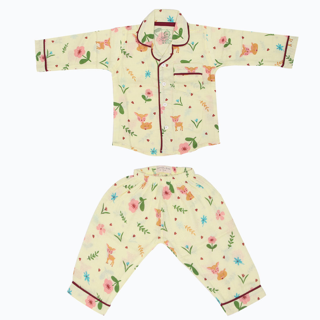 Oh My Deer - Muslin Full Sleeve Sleep Suit for babies and kids (Unisex)