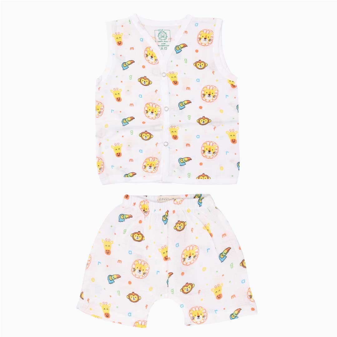 Jungle - Muslin Jabla and Shorts for Babies and Toddlers