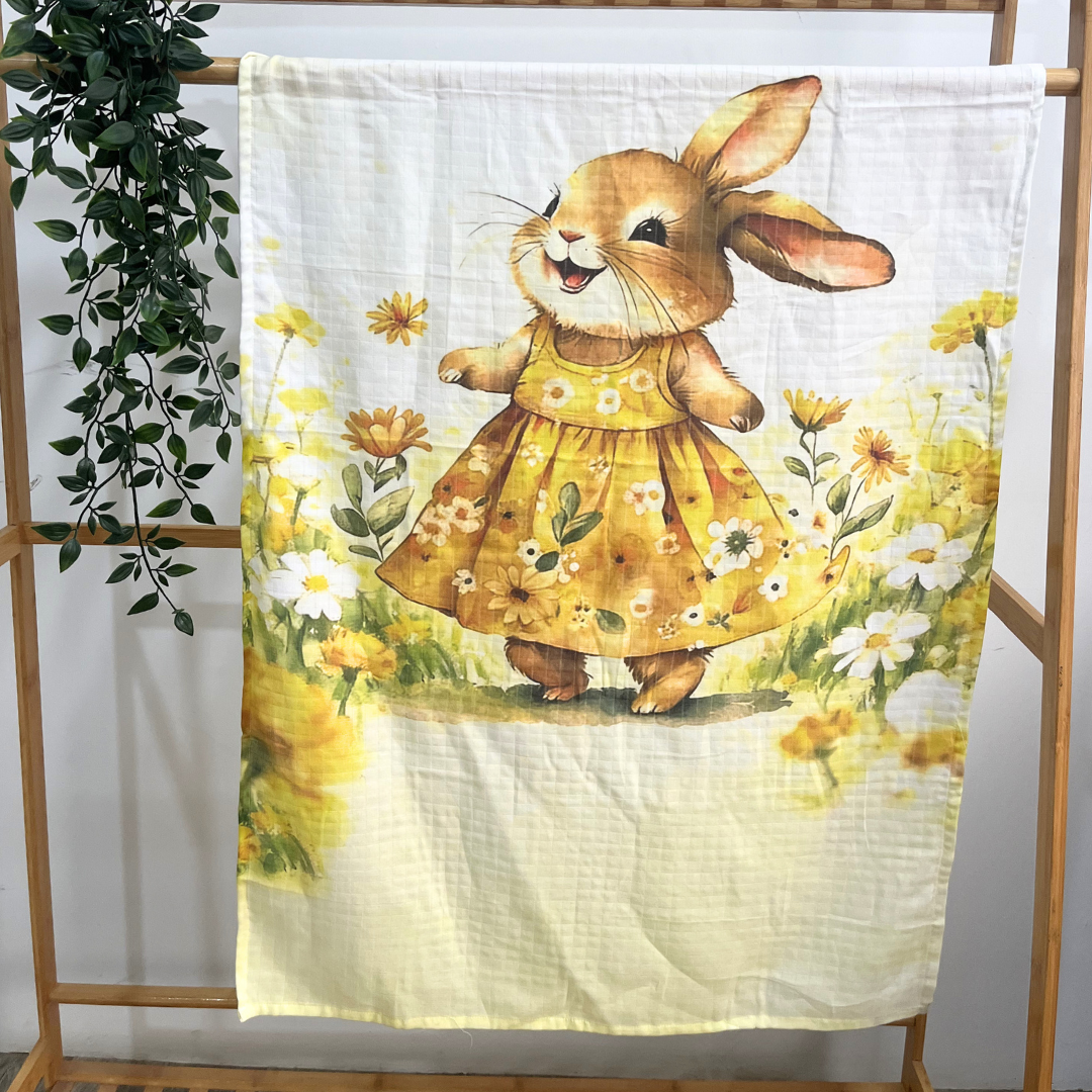 Daisy Hop - Muslin Bath Towel