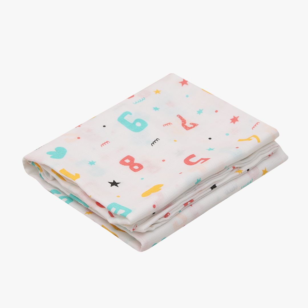 Air Hopper - Muslin Cotton Swaddles(Pack of 2)