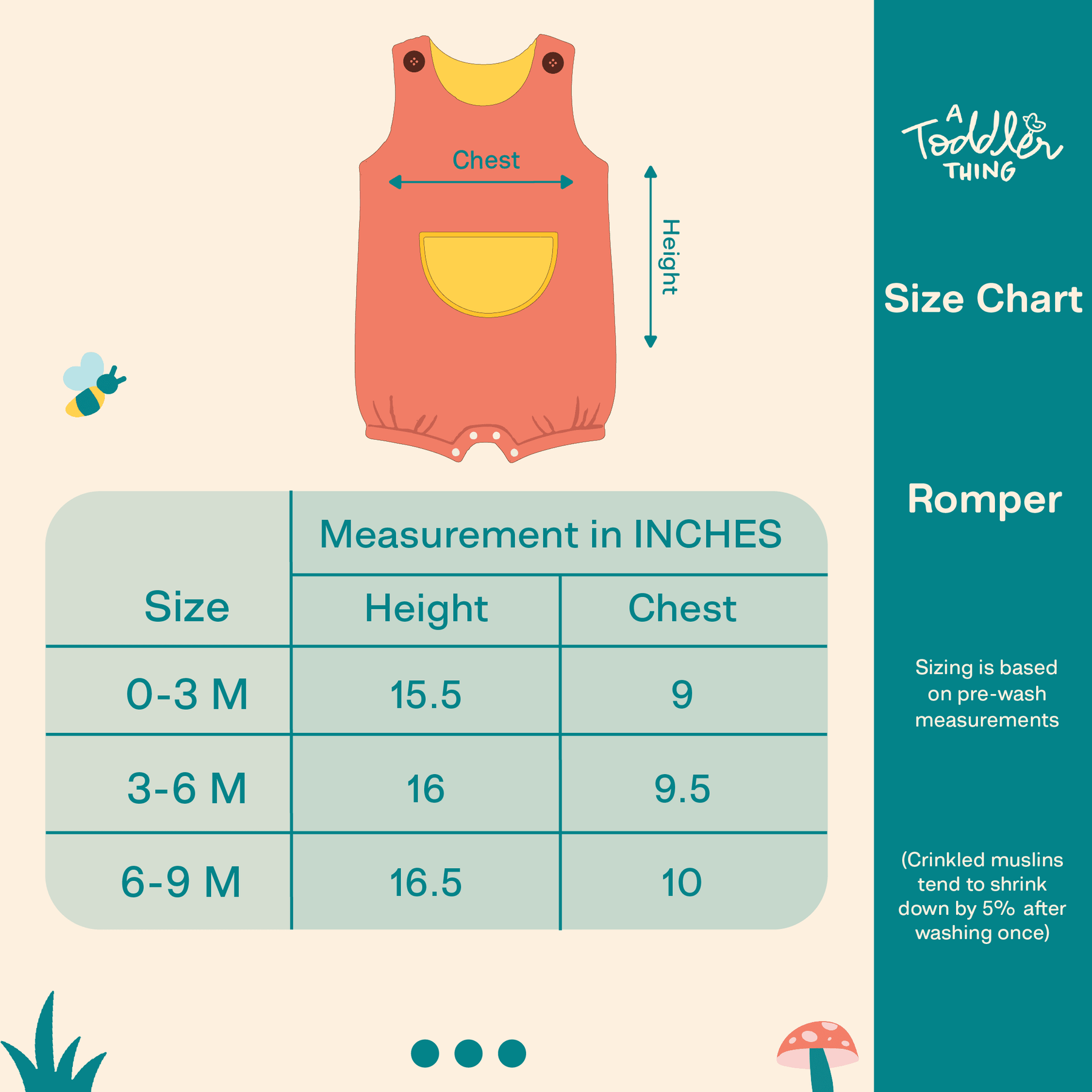 Yellow Bud - Muslin Crinkled Romper
