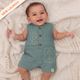 Coastal Blue - Crinkled Muslin Jumpsuit