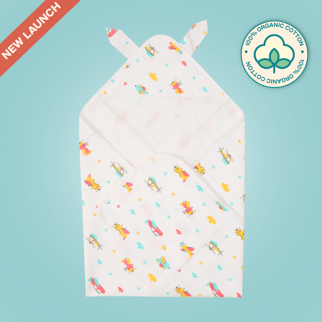 Doodle - Muslin Hooded Towel