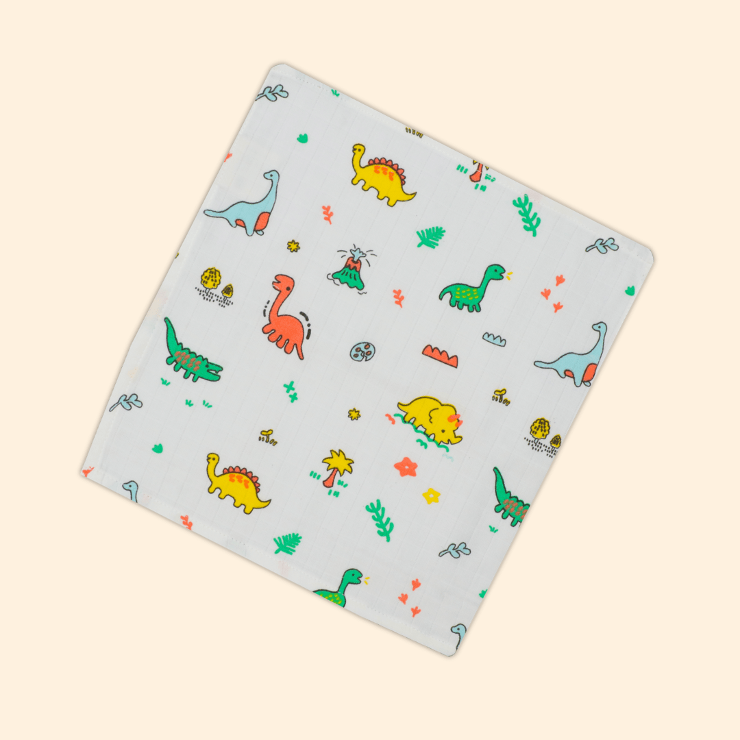 Muslin Organic Cotton Hankies Large for babies (Pack Of 4)