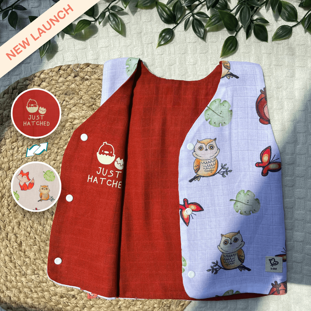 Zooland - Reversible Muslin Jabla (Pack of 1)