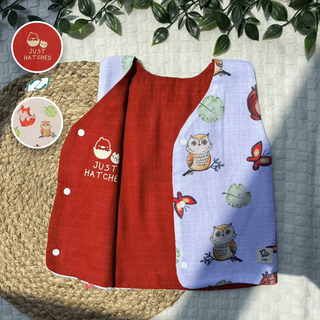 Barneys Bridge - Reversible Muslin Jabla (Pack of 2)
