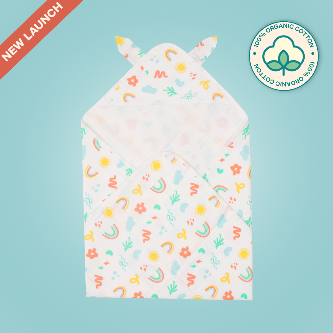 Doodle - Muslin Hooded Towel