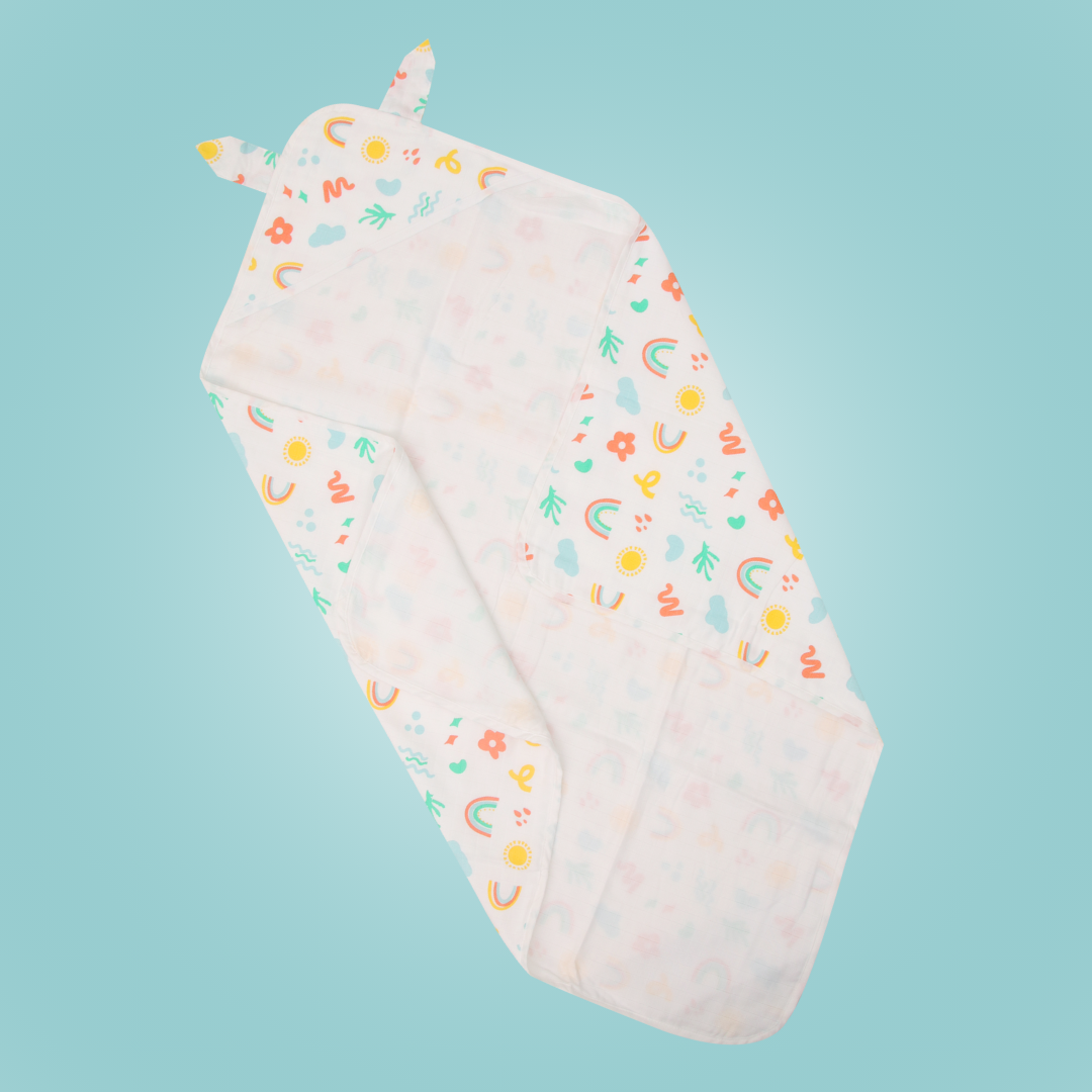 Doodle - Muslin Hooded Towel