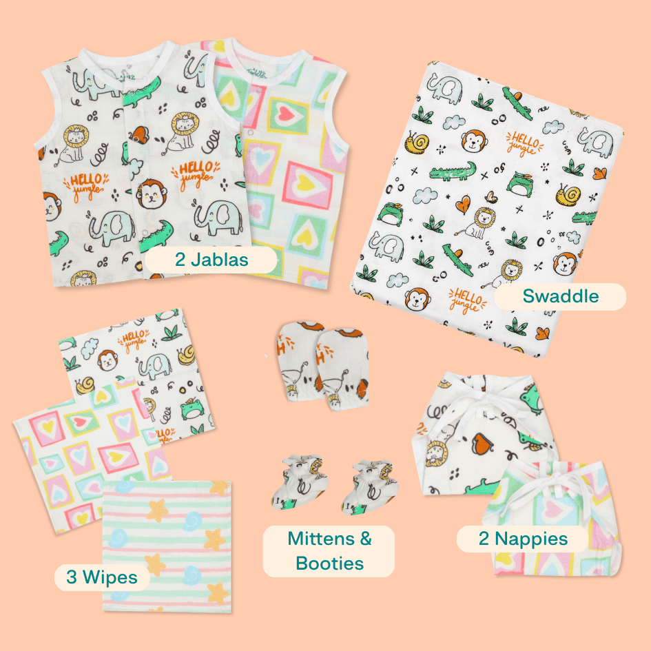 Muslin 10 Piece Gift Set (0-3 Months)