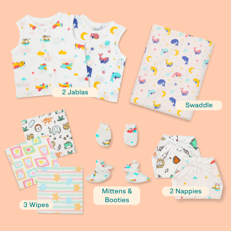 Muslin 10 Piece Gift Set (0-3 Months)