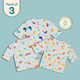 Muslin Full Sleeve Button Top Combo - Pack of 3