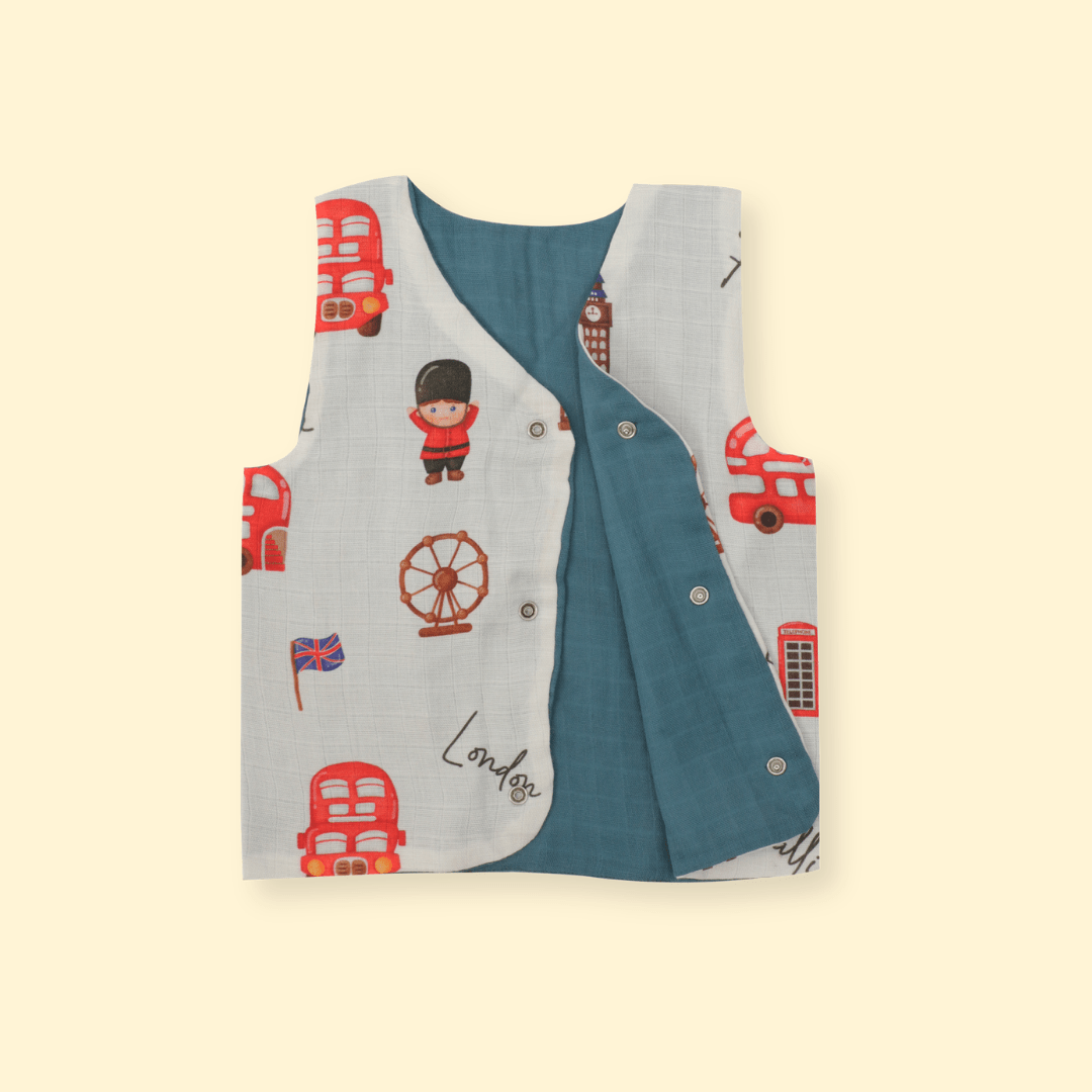 London Bridge - Reversible Muslin Jabla (Pack of 1)