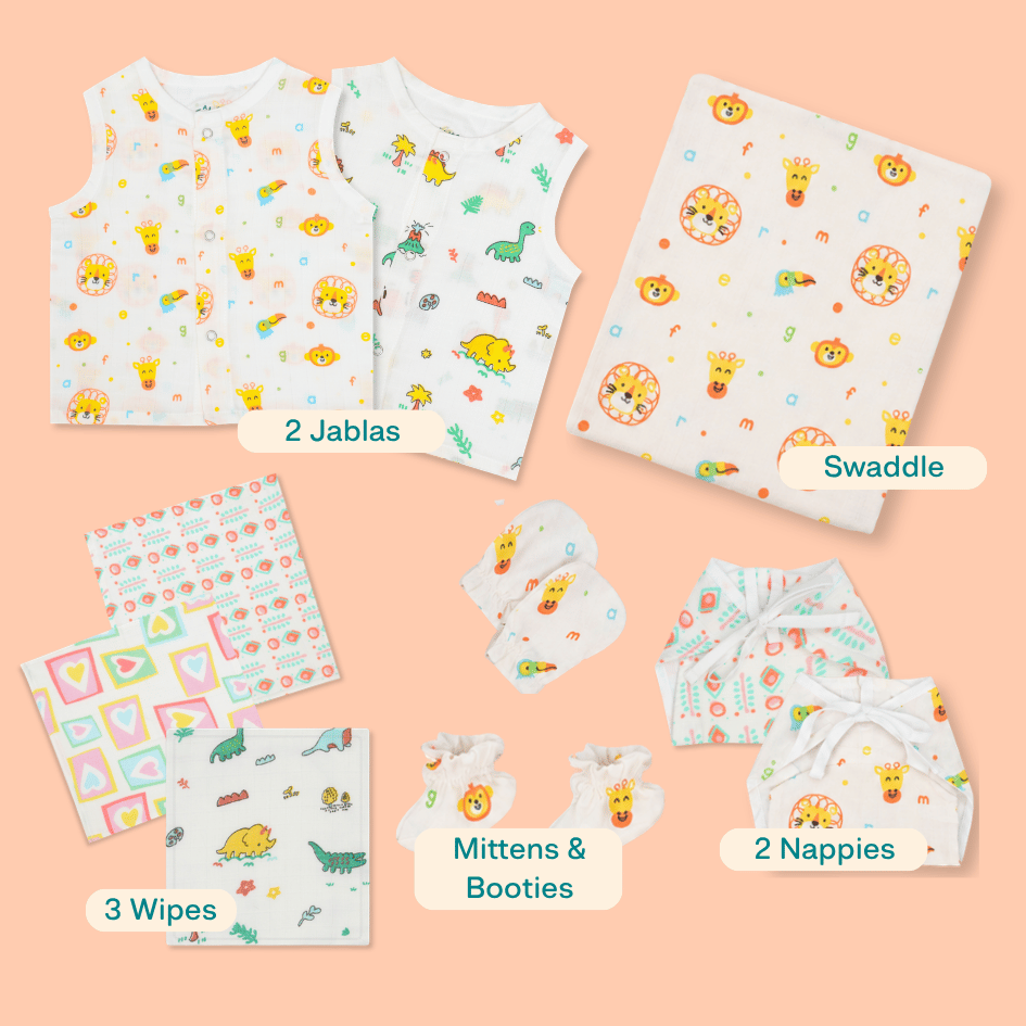 Muslin 10 Piece Gift Set (0-3 Months)