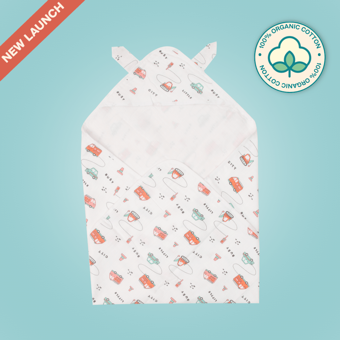 Doodle - Muslin Hooded Towel