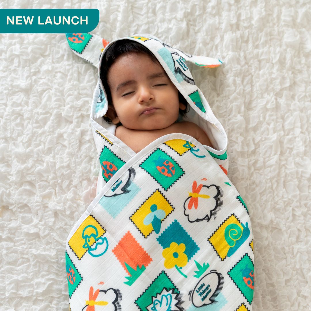 Toddler Tales - Muslin Hooded Towels for Babies and Kids