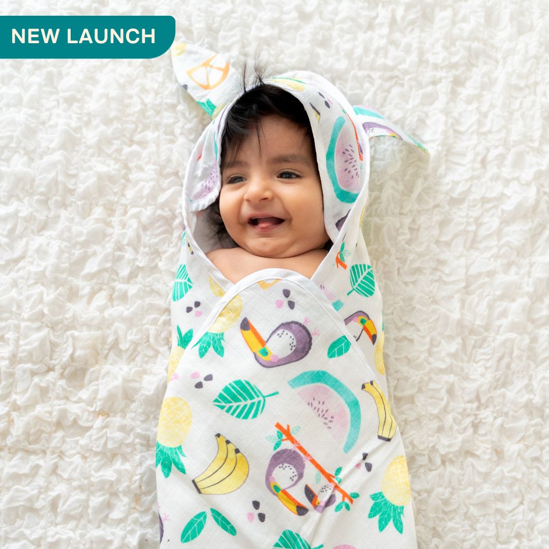 Toddler Tales - Muslin Hooded Towels for Babies and Kids