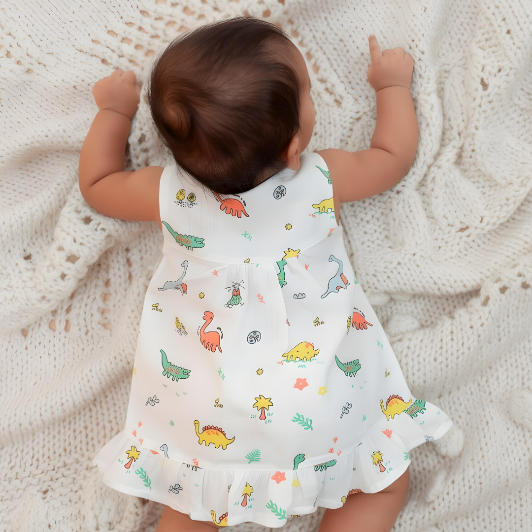 Hopstone - Muslin Sleeveless A-Line Frock (Pack of 2)