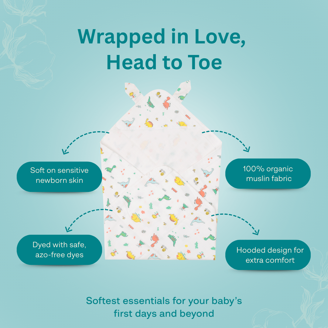 Doodle - Muslin Hooded Towel