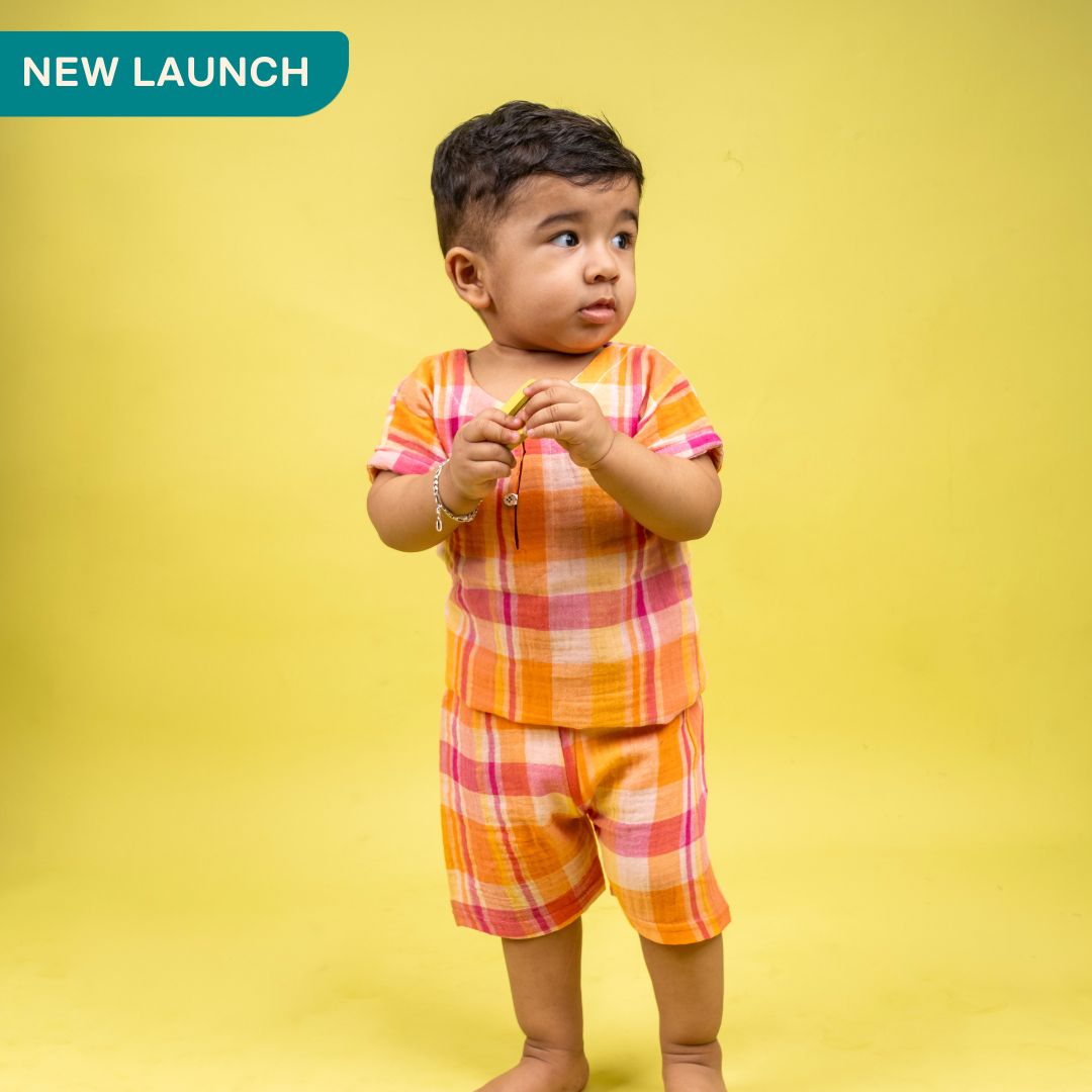Peach Pop - Muslin Co-ord Set