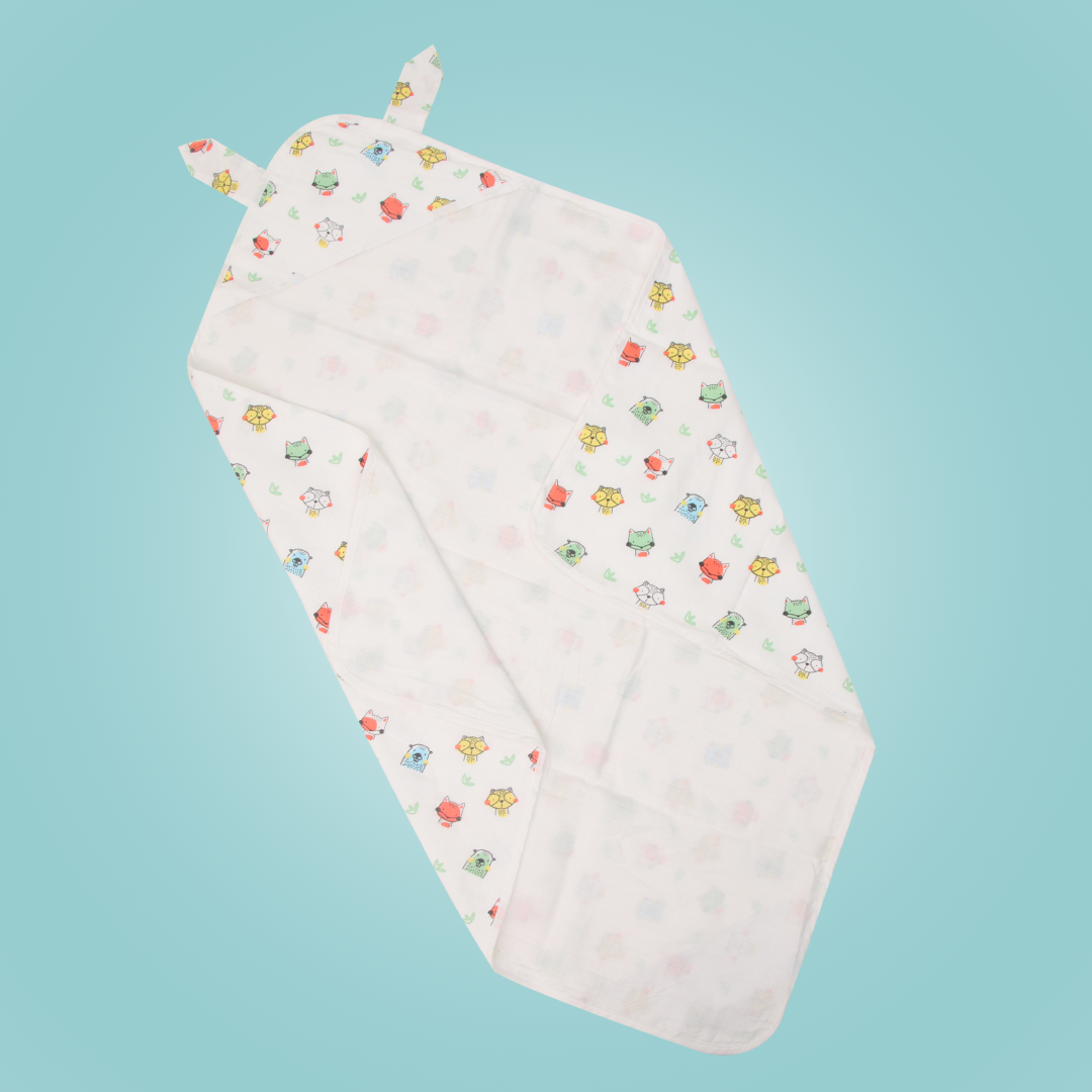 Forest Friends - Muslin Hooded Towel