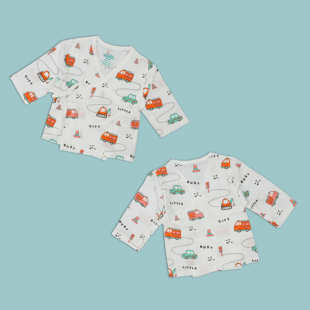 Muslin Full Sleeve Knot Top Combo - Pack of 3