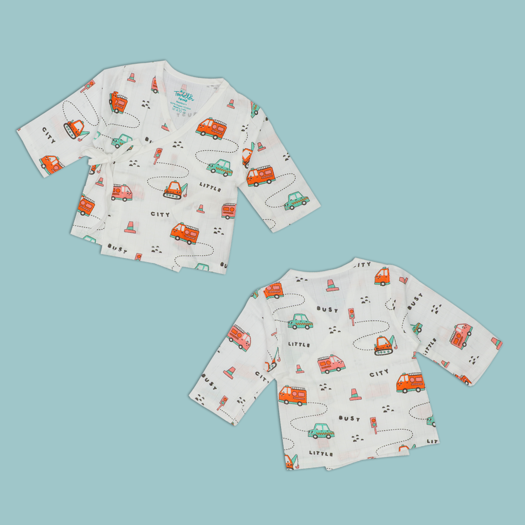 Muslin Full Sleeve Knot Top Combo - Pack of 3