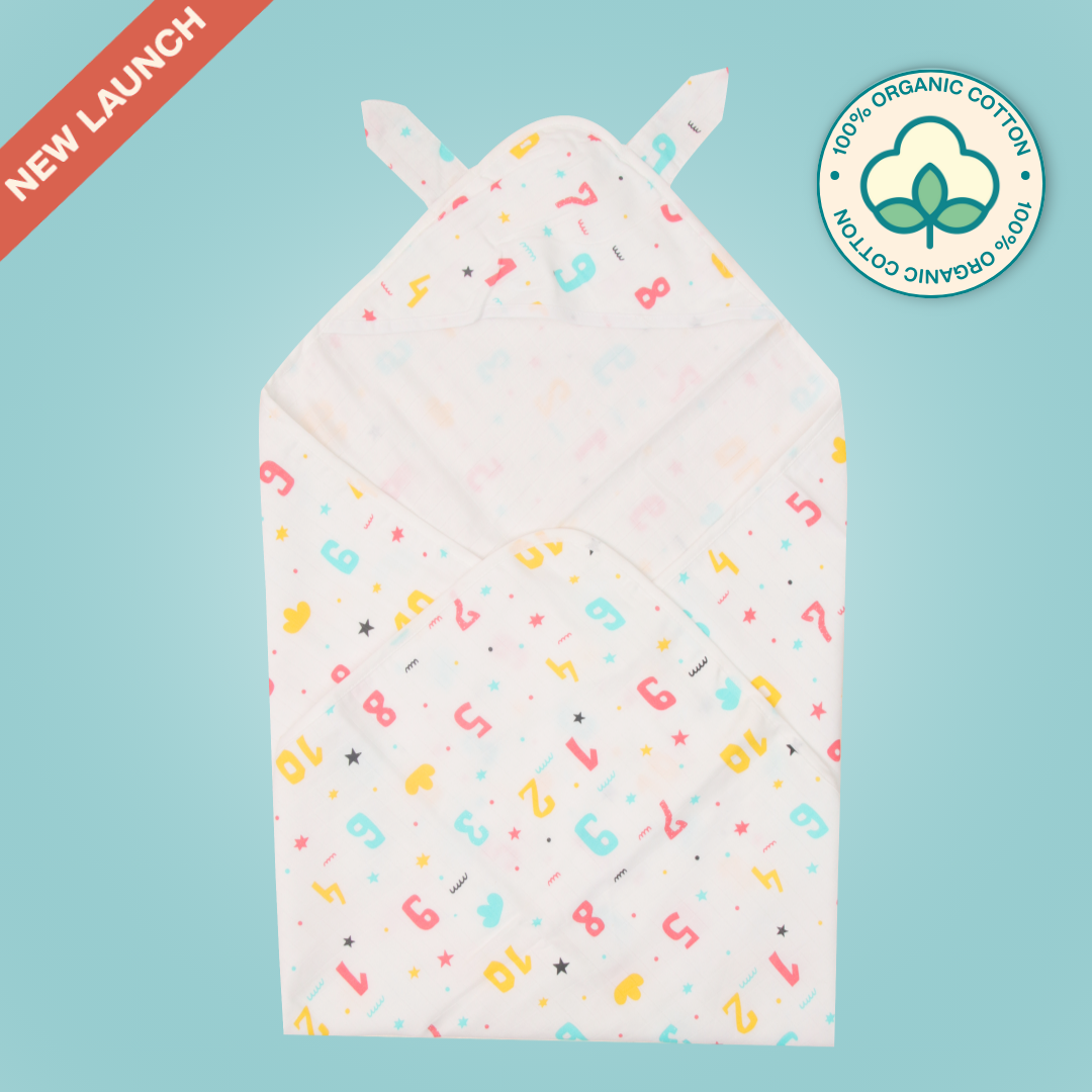 Count Down - Muslin Hooded Towel