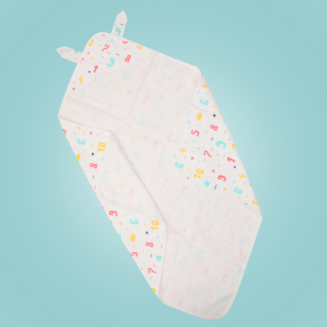 Count Down - Muslin Hooded Towel