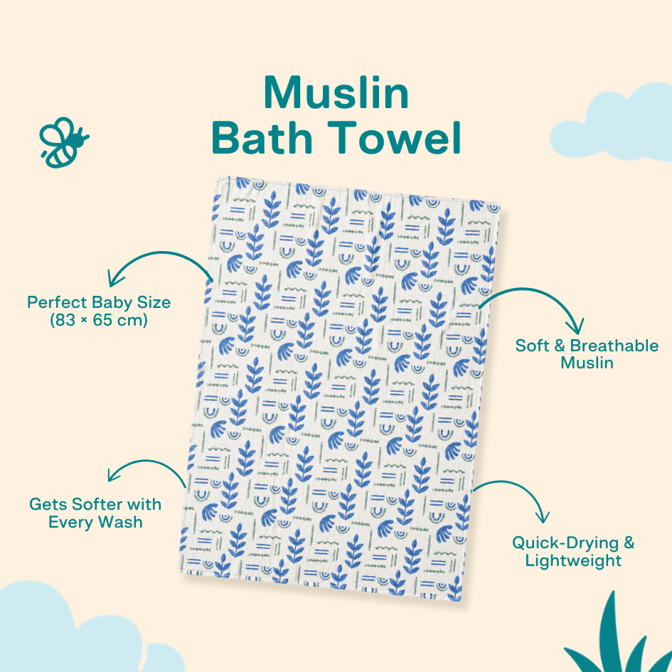 Daisy Play - Muslin Bath Towel