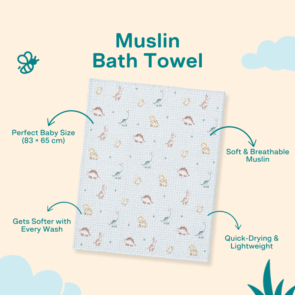 Daisy Play - Muslin Bath Towel