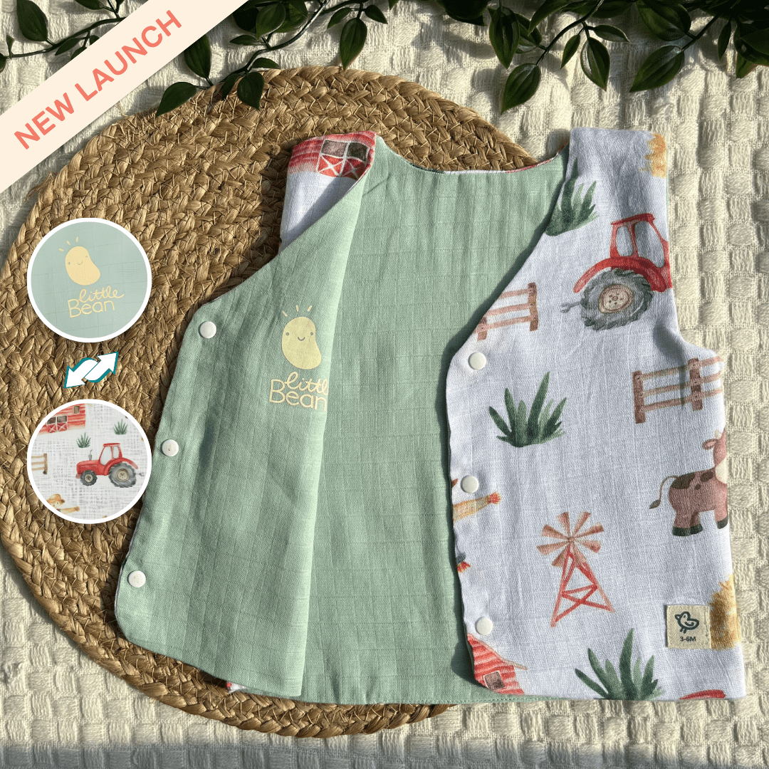 London Bridge - Reversible Muslin Jabla (1 piece)