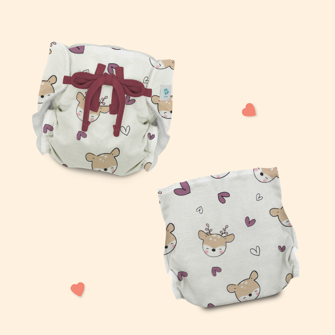 Oh Deer Big Ears - Ultra Nappies 2.0 (Pack of 3)