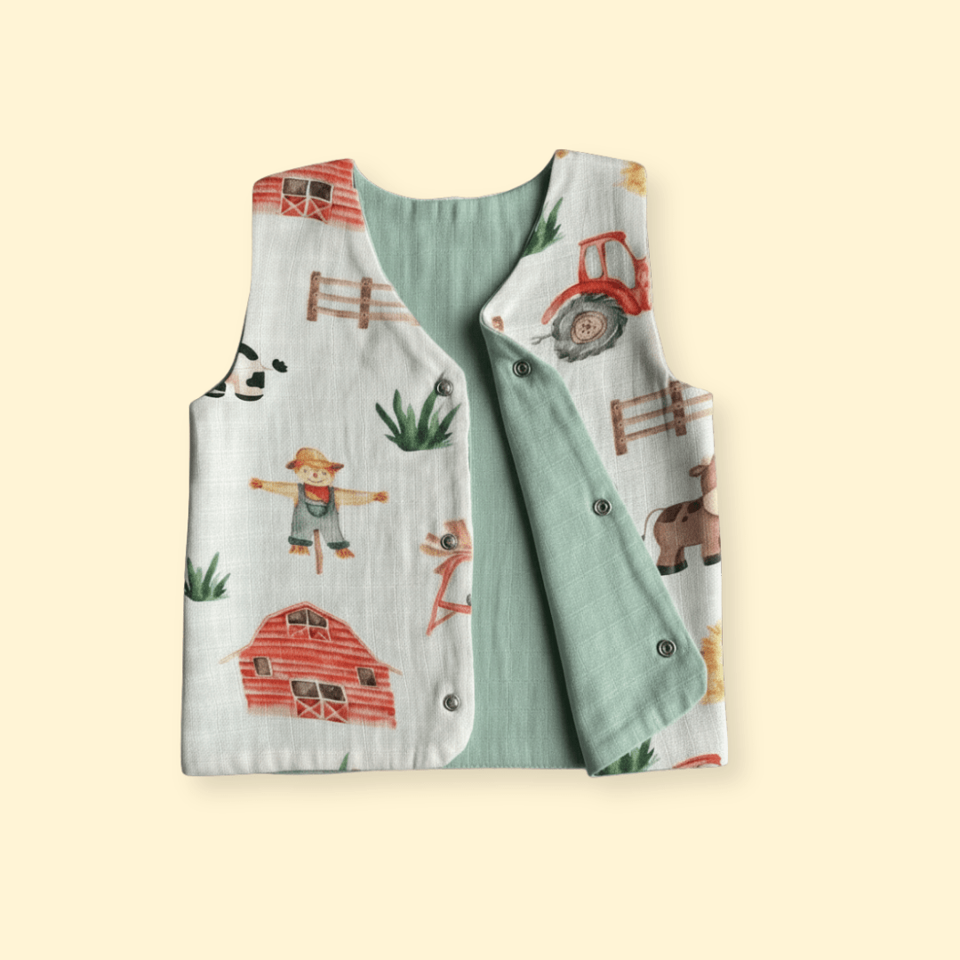 Barneys Bridge - Reversible Muslin Jabla (Pack of 2)