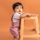 Woofie - Crinkled Muslin Dungarees