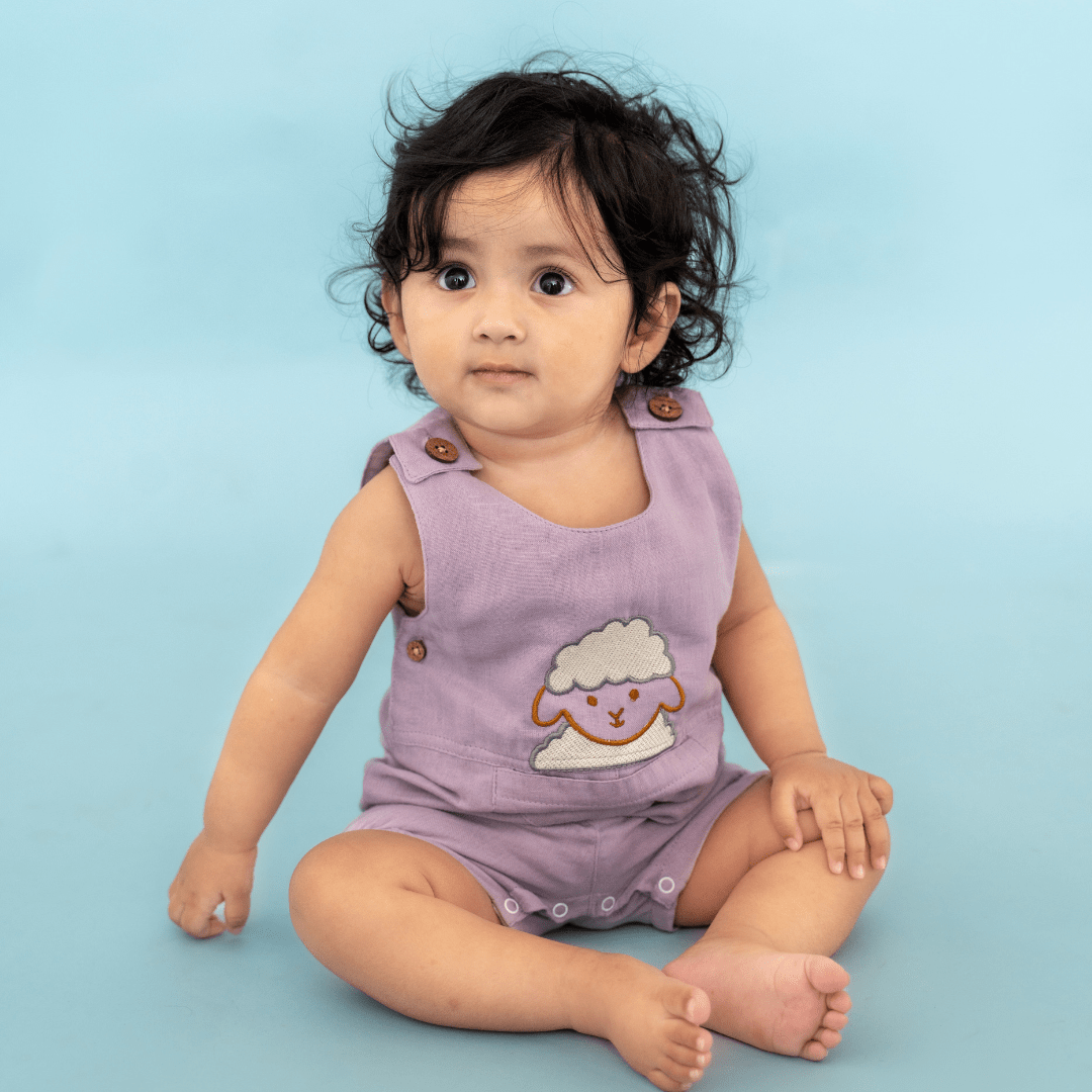 Yellow Bud - Muslin Crinkled Romper