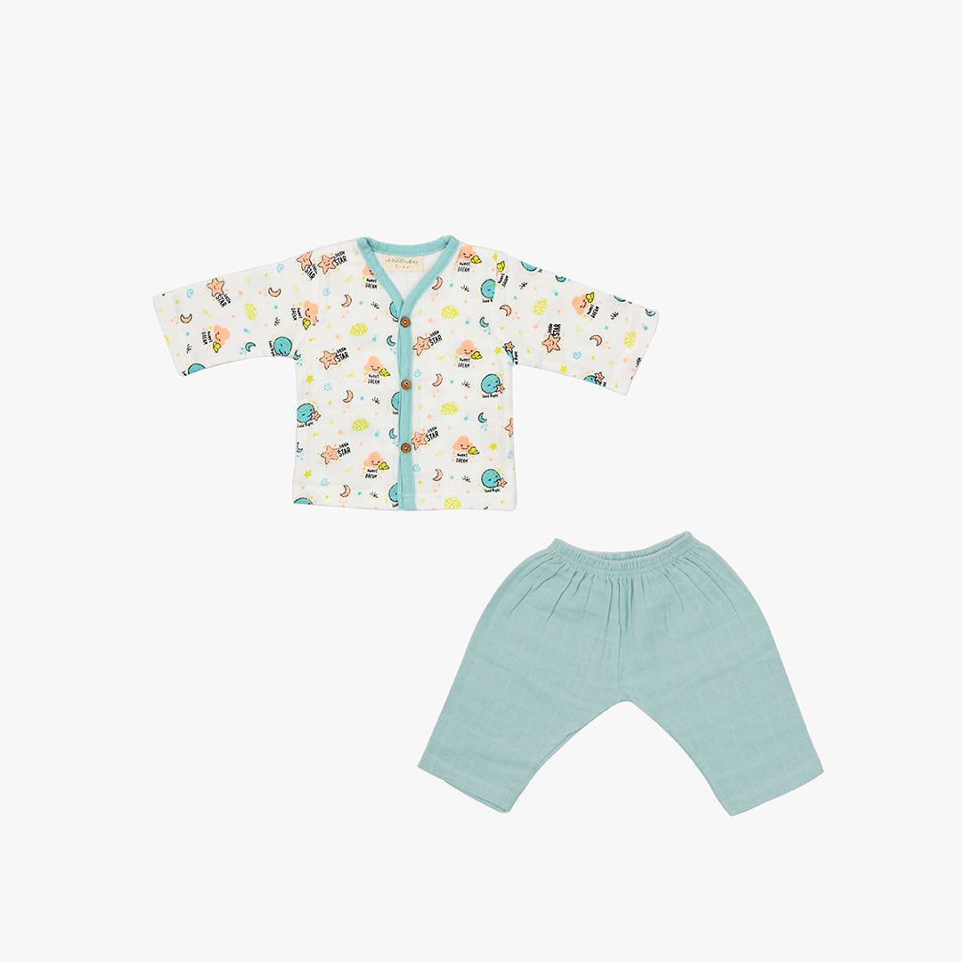 Rockabye Baby Full Sleeve Button Top and Pant