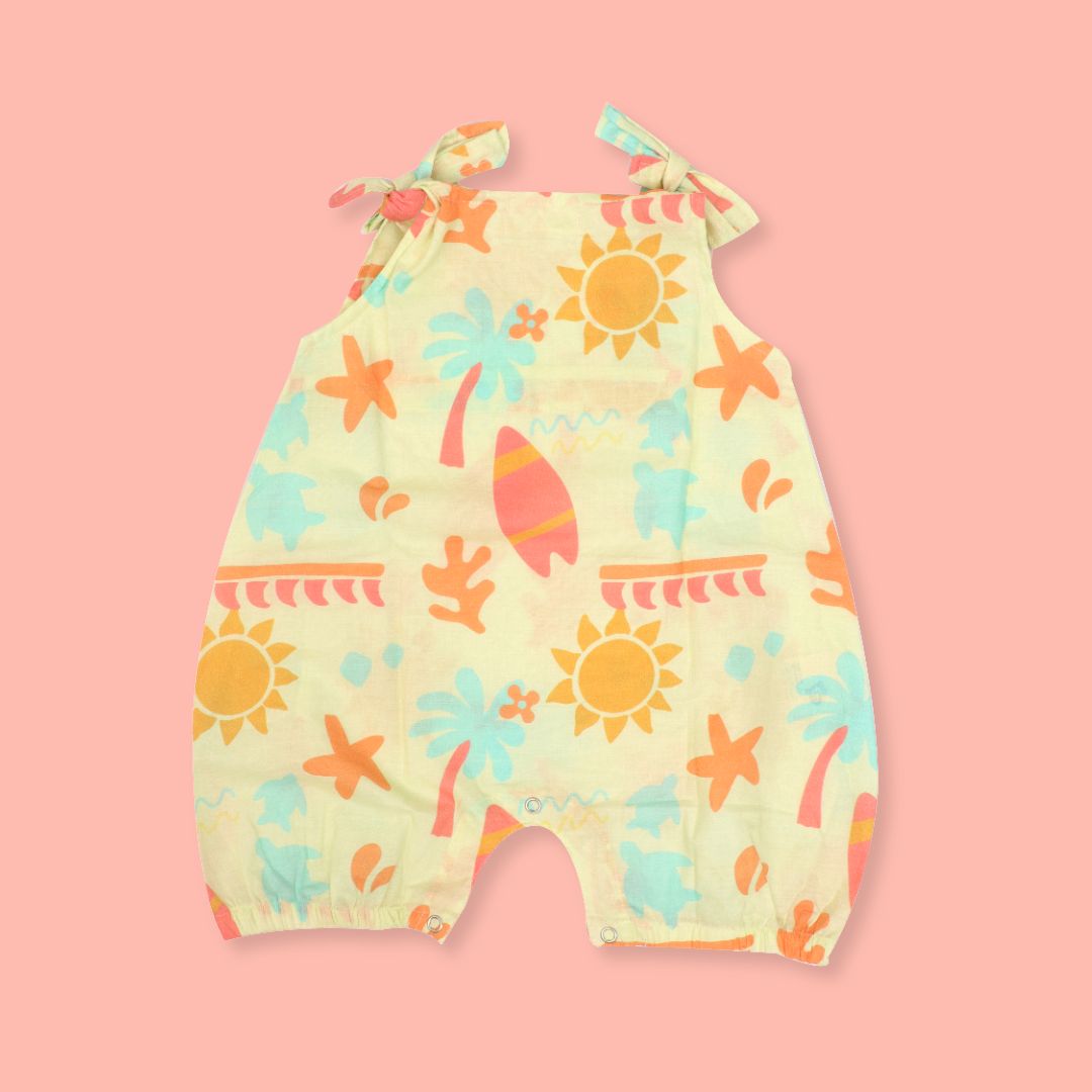 Stampscape - Mulmul Cotton Knot Type Romper