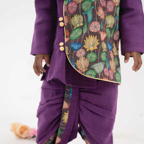 Babies Thaara  Full Sleeve Button Type Kurta and Dhoti for kids 