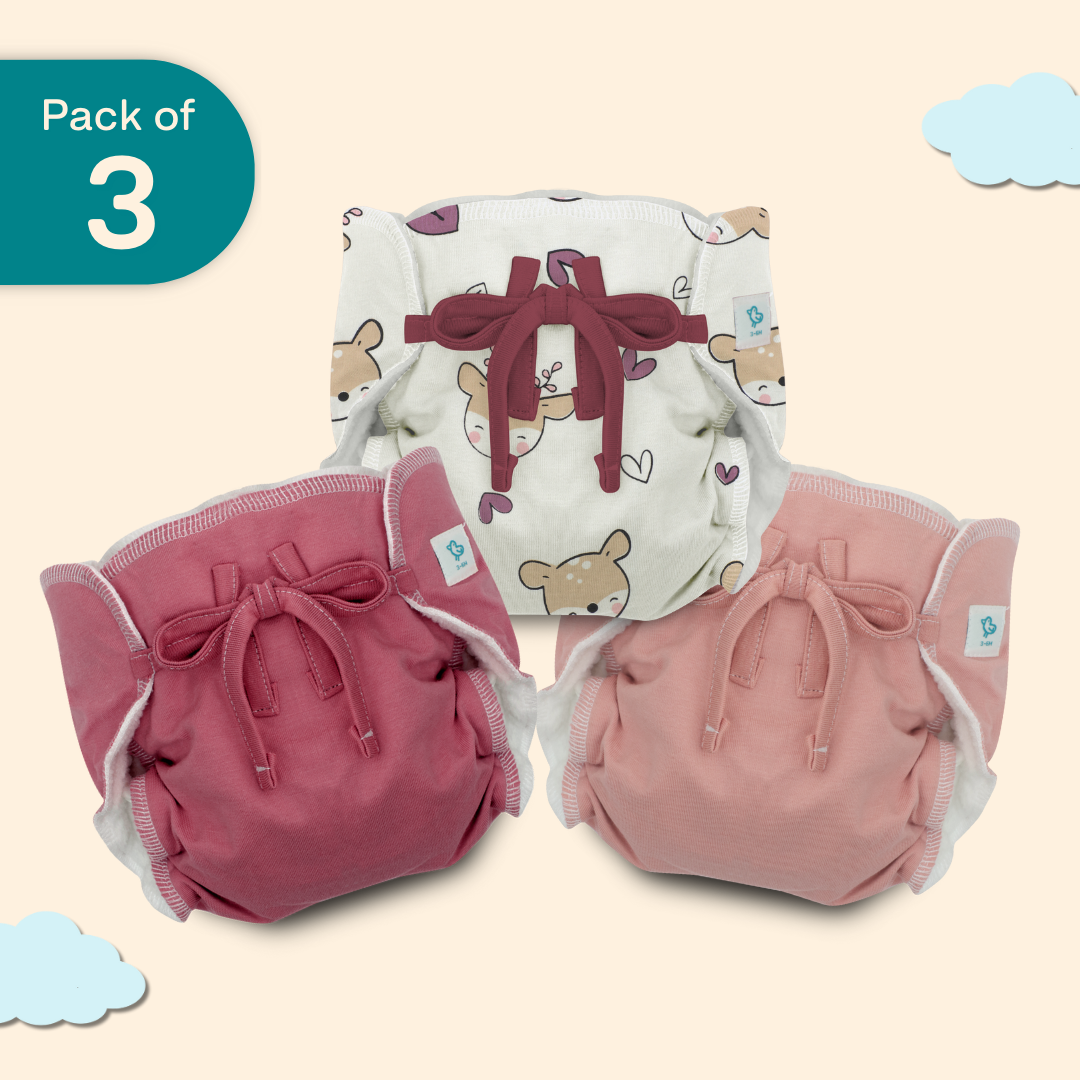 Blush Baby - Ultra Nappies 2.0 (Pack of 3)