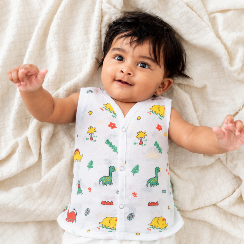 BEST SELLER - Muslin Jabla Button Type for Babies -  Combo Packs