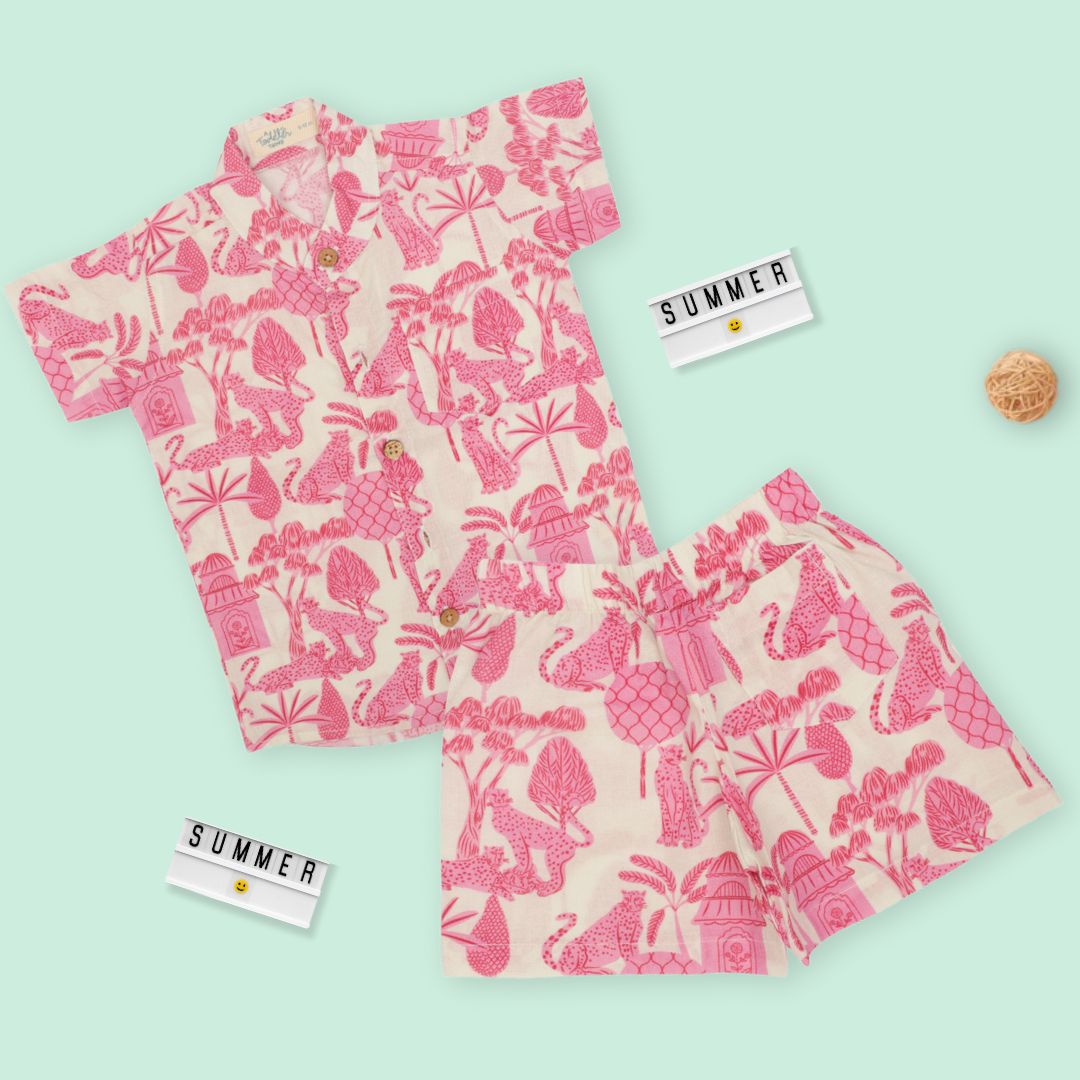 Citrus Splash - Mulmul Cotton Coord Set