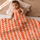 Peachy Swirls - Muslin Bath Towel
