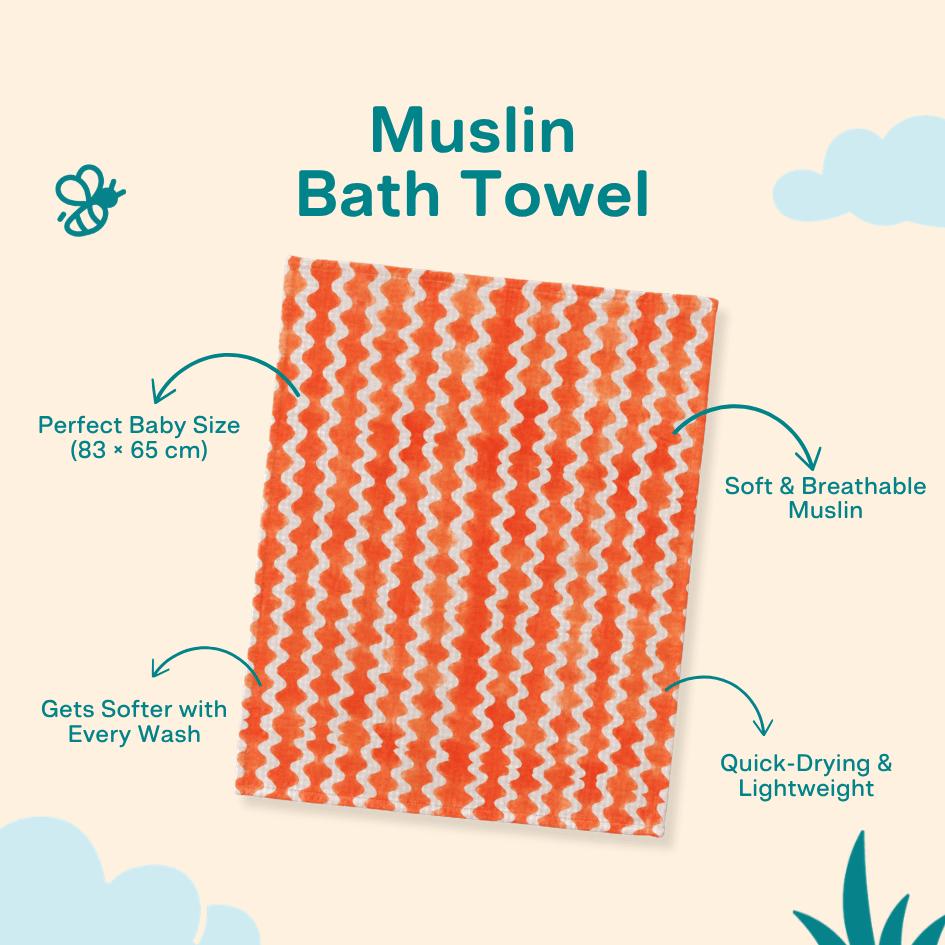 Daisy Play - Muslin Bath Towel
