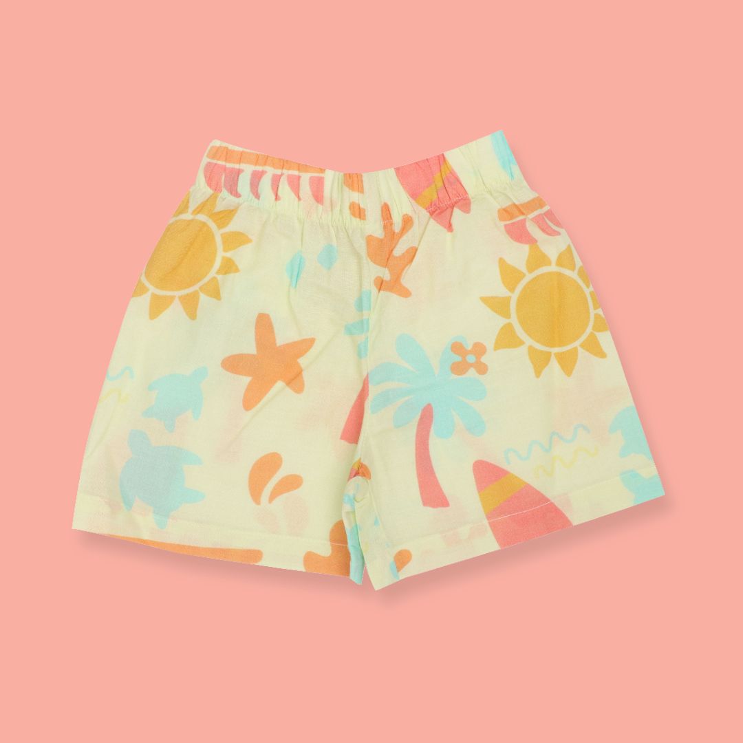Citrus Splash - Mulmul Cotton Coord Set