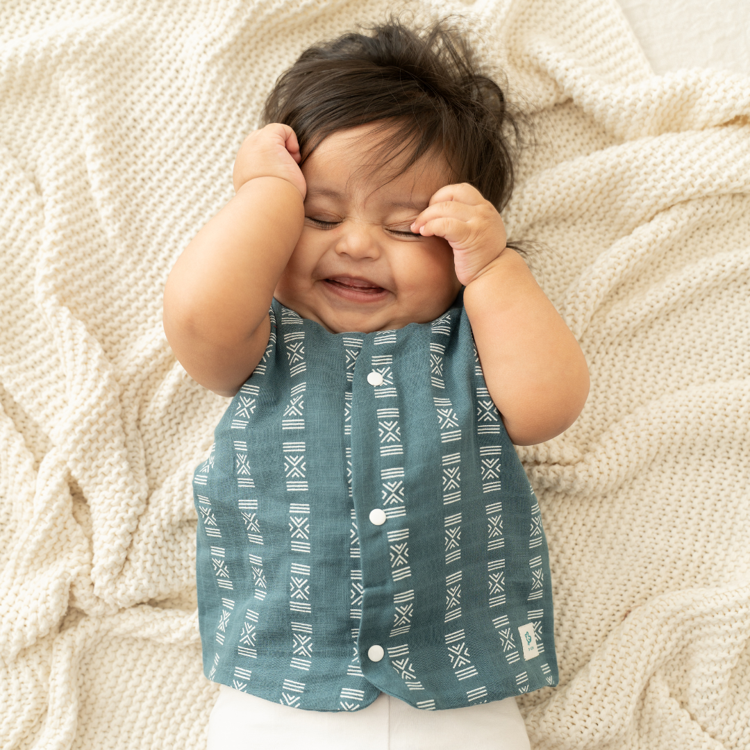 Ink Drop - Reversible Muslin Jabla (Pack of 1)