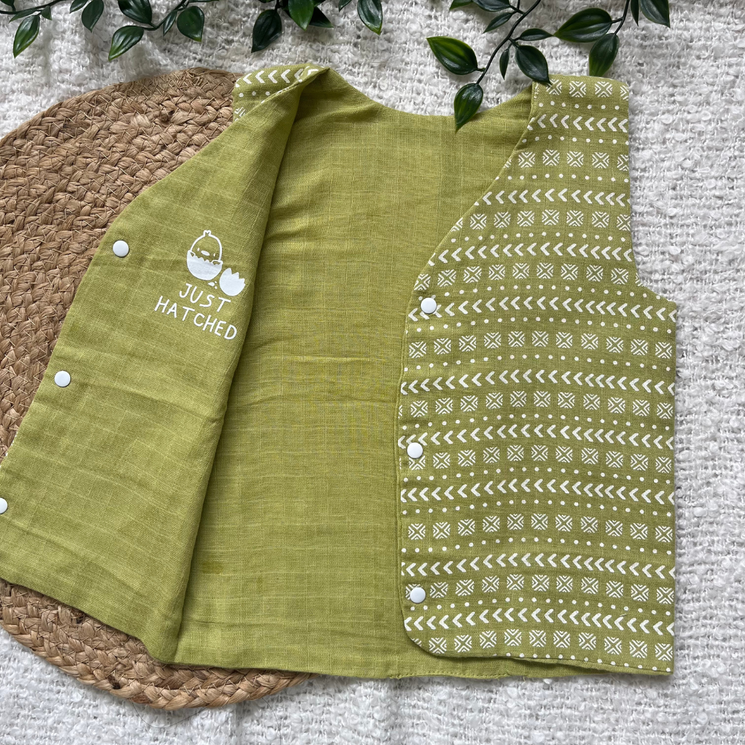 Tiny Tomato - Reversible Muslin Jabla (Pack of 1)