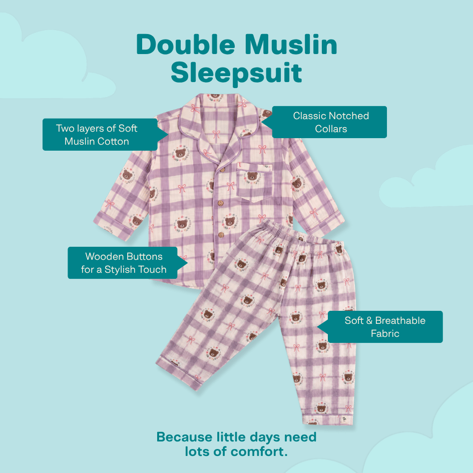 Avo Cuddle - Double Muslin Sleepsuit