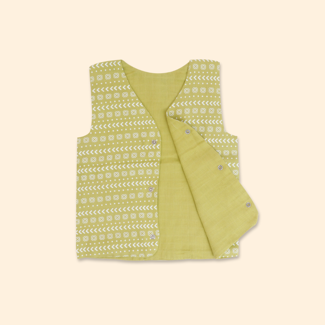 Tiny Tomato - Reversible Muslin Jabla (Pack of 1)